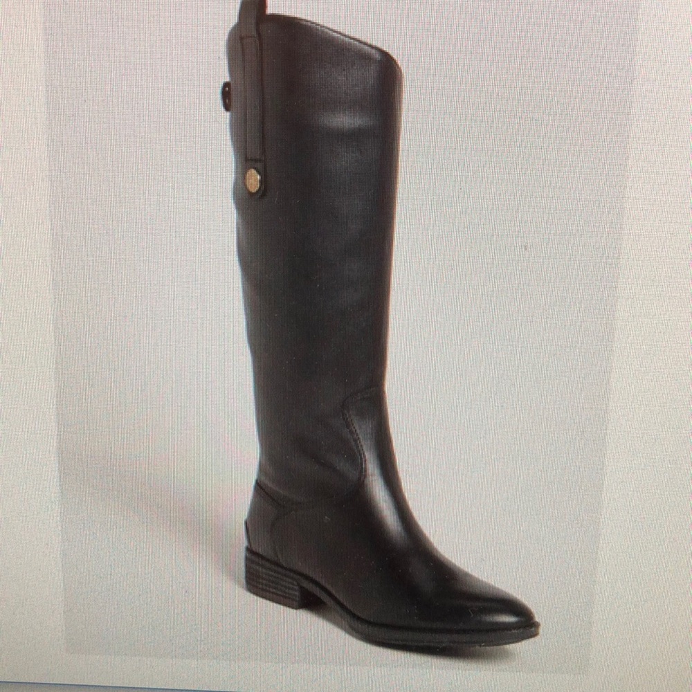 Size 10 Tall Black Sam Edelman Boots with back zipper